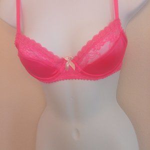 32B Victoria Secret Hot Pink Lacy Bra
